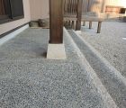 玄関ポーチ洗い出し仕上げ