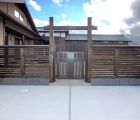 冠木門のある当社オリジナル木塀