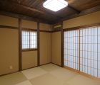 和室 天井は杉無垢板仕上げ